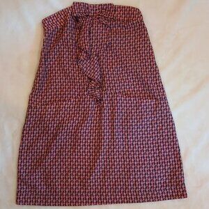 Gap Womens ❤ Neat Navy Paisley Diamond Design Strapless Tube Top Short Dress ❤
